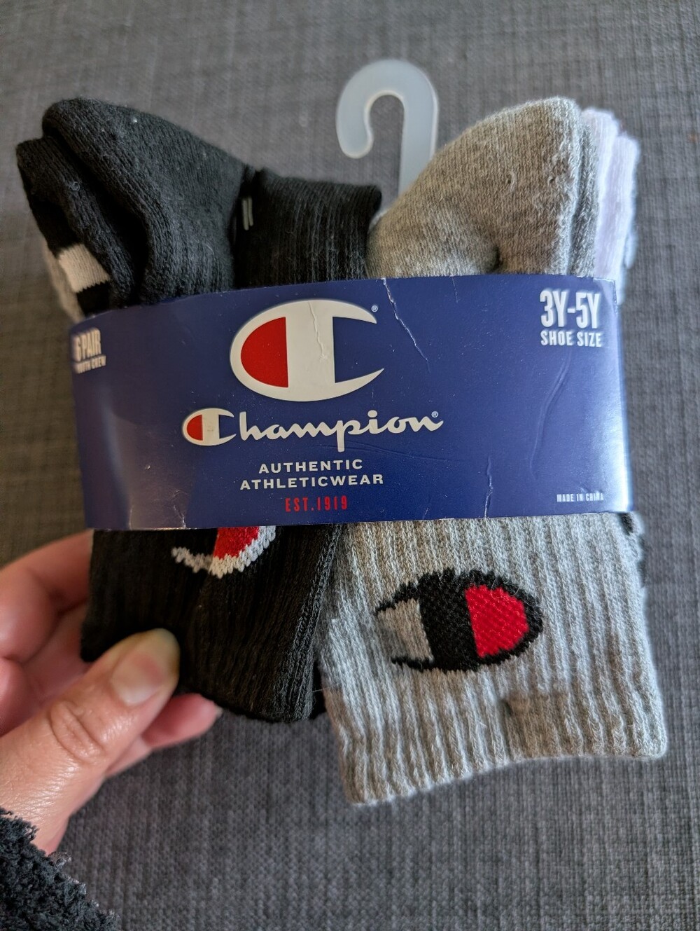 Boy's Champion Size 3 Year To 5 Year Socks!